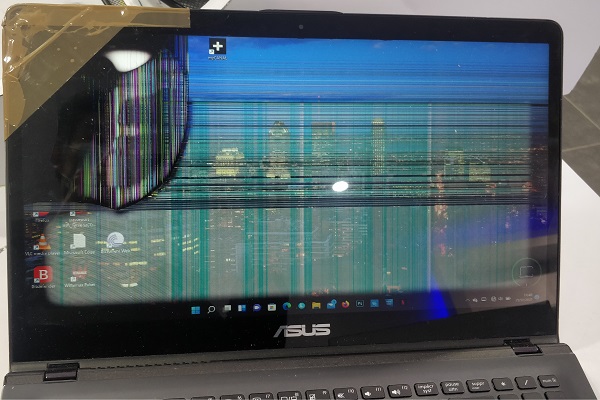 Réparation écran ordinateur portable Asus cassé